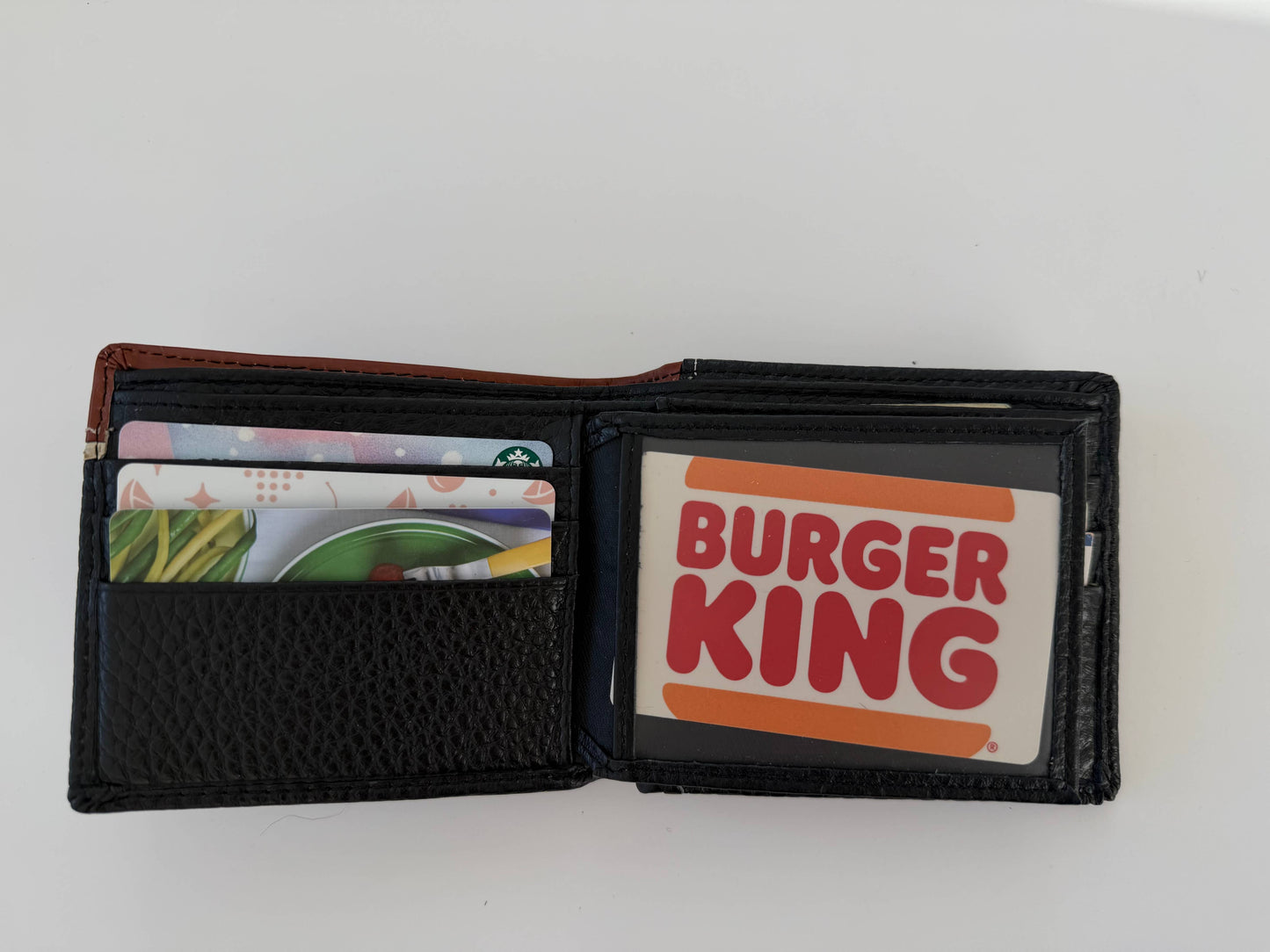 Leather Cowboy Billfold Wallet with Zippered Pocket