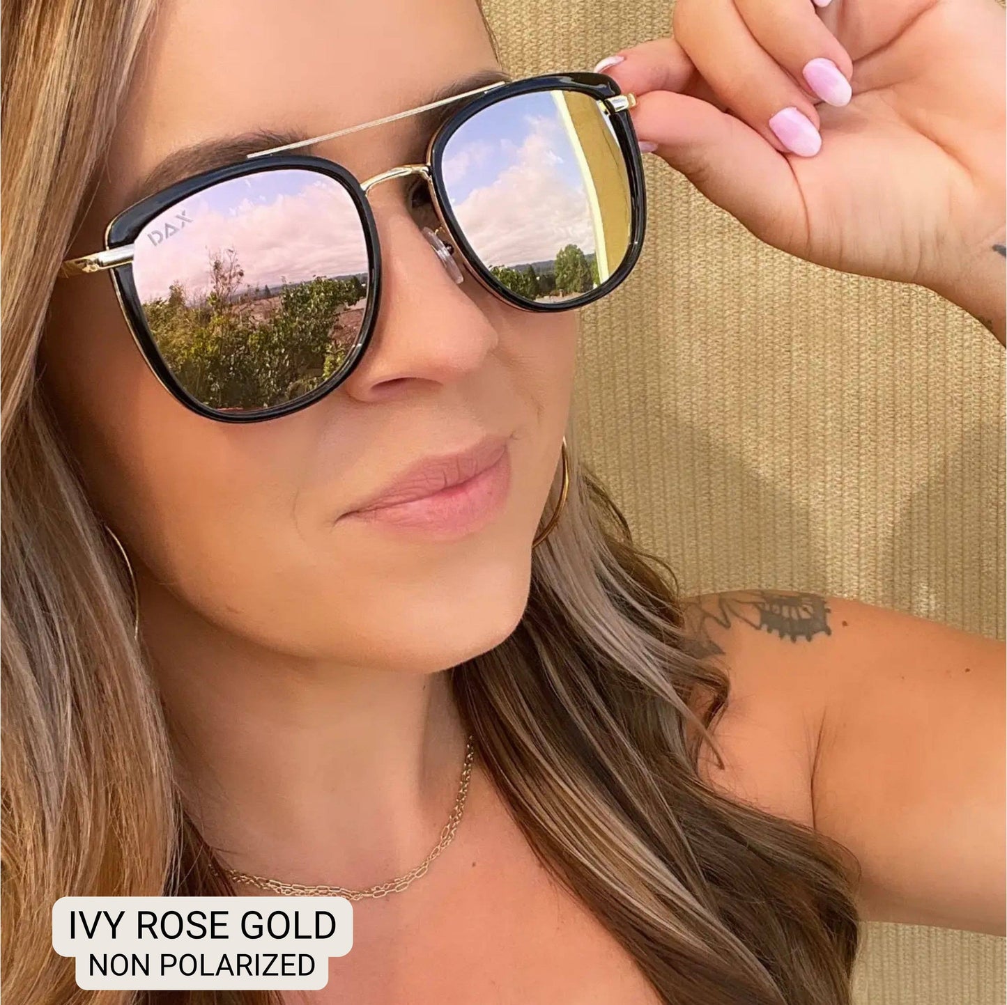 IVY GOLD-Women's Oversized Sunglasses