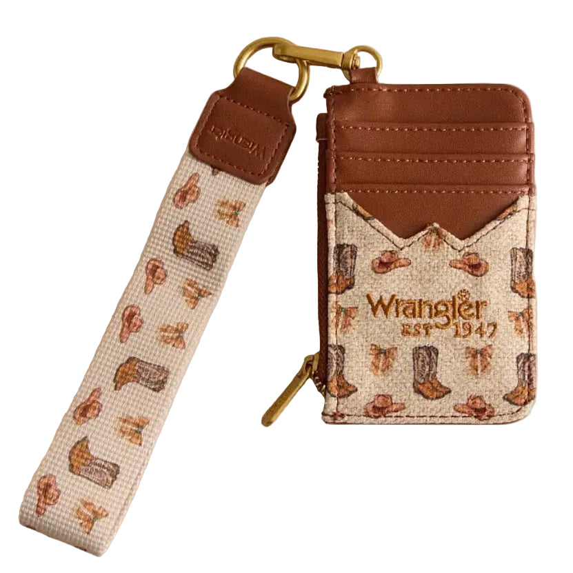 WRANGLER RODEO ICONS WESTERN WRISTLET CARDHOLDER