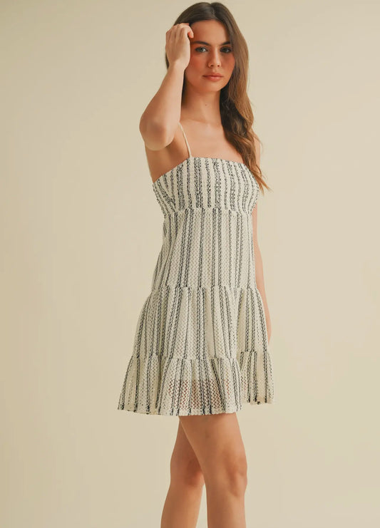 Crochet Lace Smocked
Top Romper