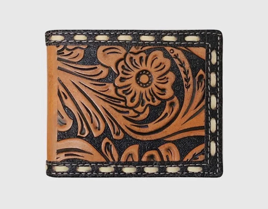 Men’s Roper with Floral Embossed Billfold Wallet