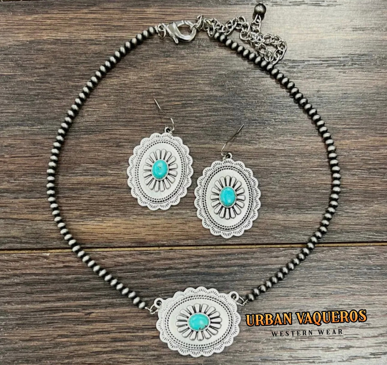 Navajo Concho Necklace
Earrings Set