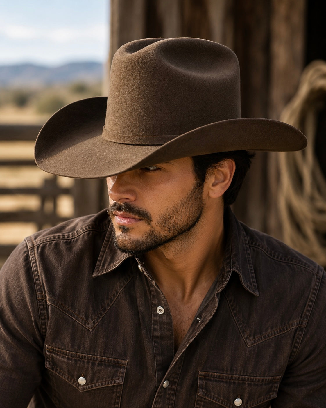 Yellowstone Wool Cowboy Hat-Brown