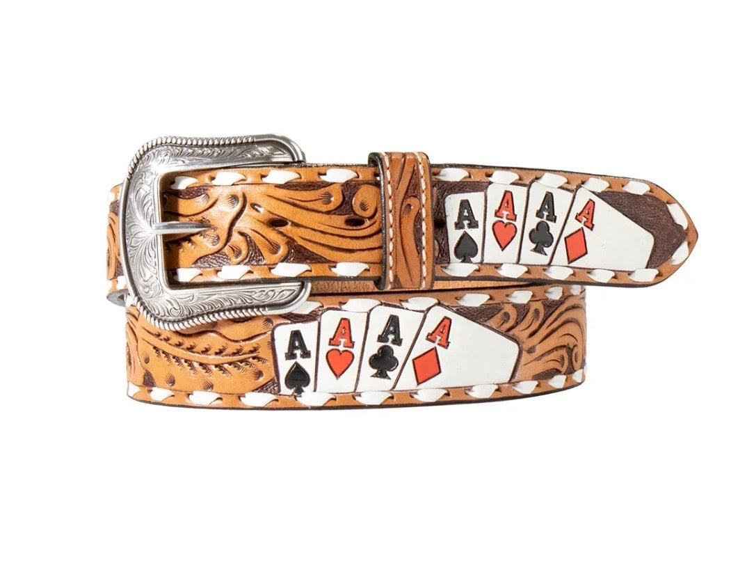 Men's 3D 100% Leather Hand Painted Belt