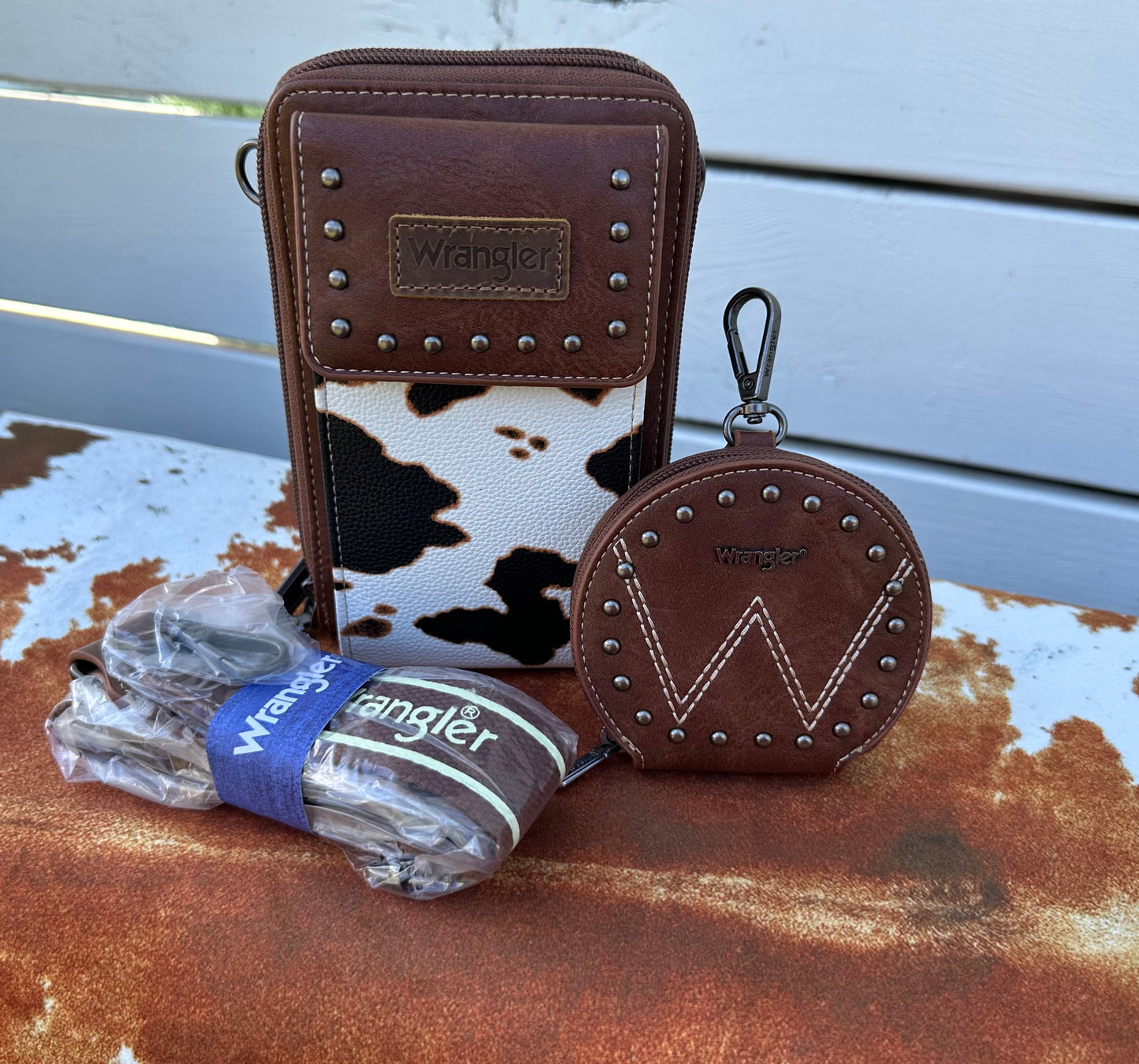 Wrangler Cow Print-Brown