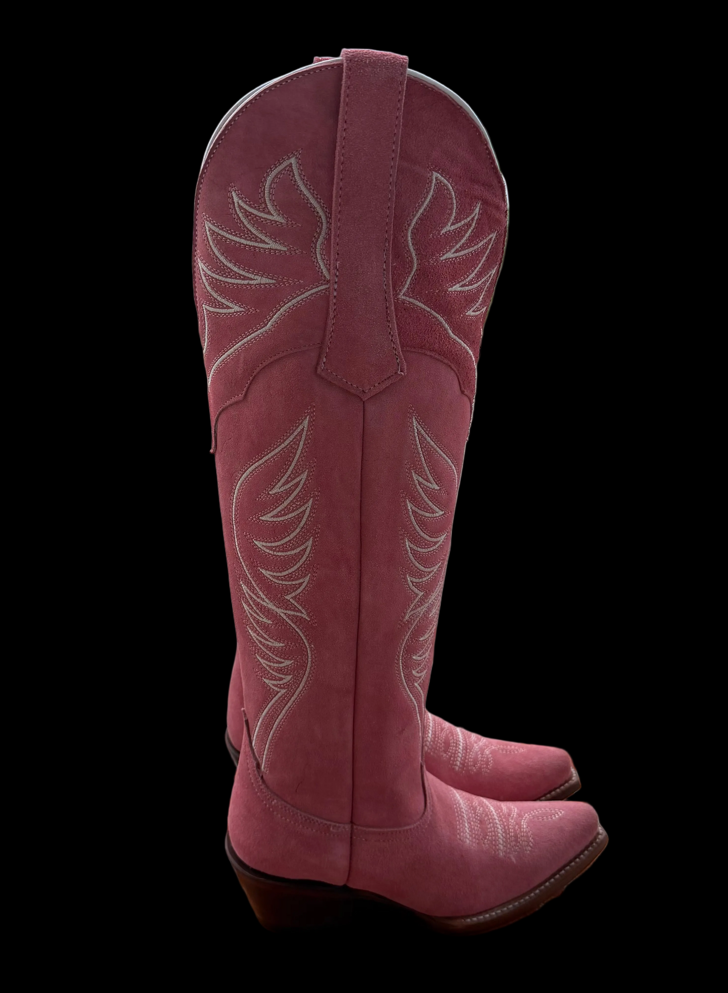 Women’s Valentina Rosa Knee High Suade Snip Toe Boots