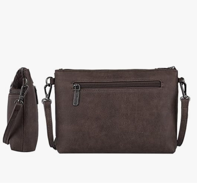 Wrangler Hair-On Collection Crossbody-Coffee