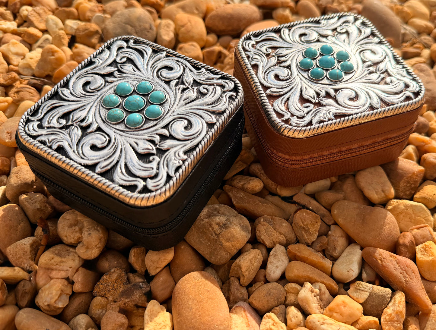 Western Turquoise Jewelry Box