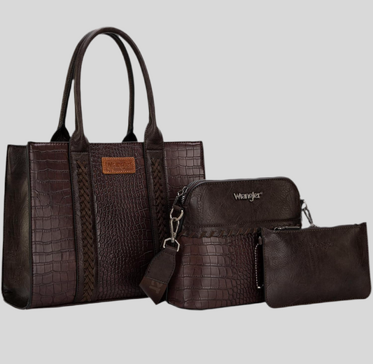 Wrangler Crocodile 3PC Set-Brown
