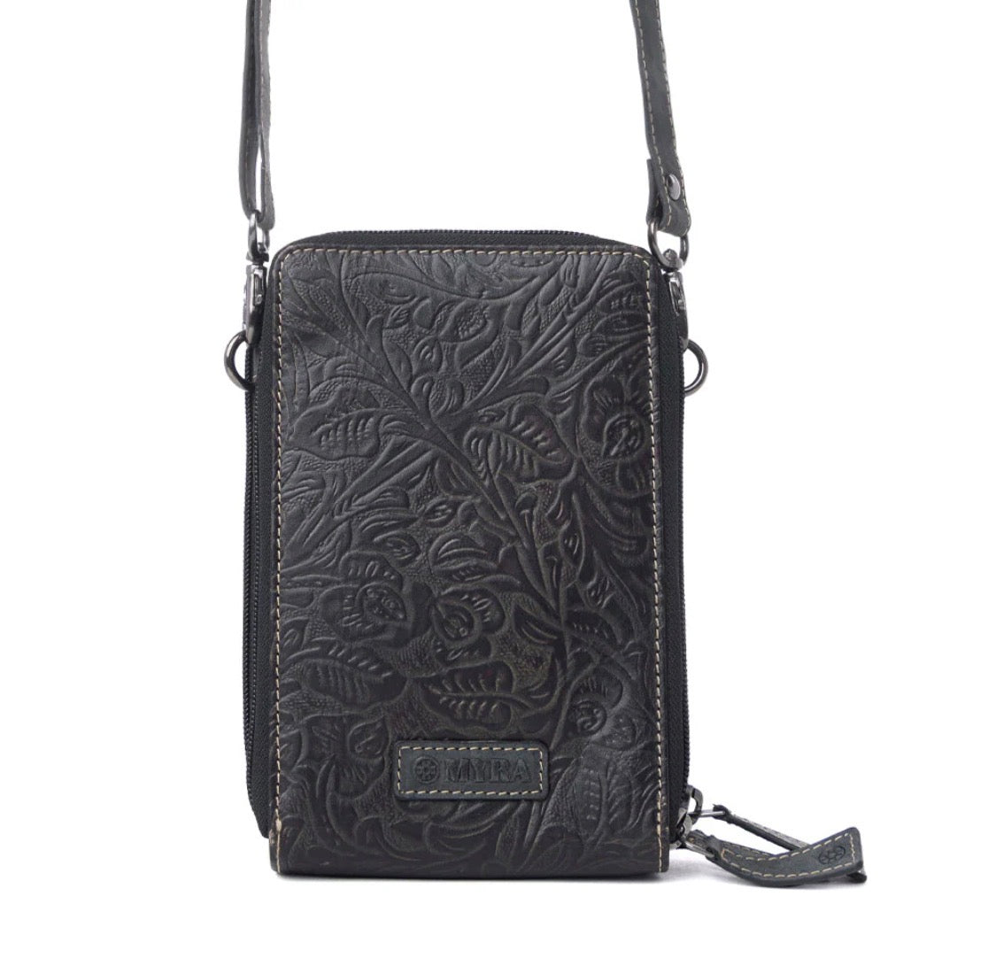 Rustler Ridge Embossed Leather Hairon Sling Bag