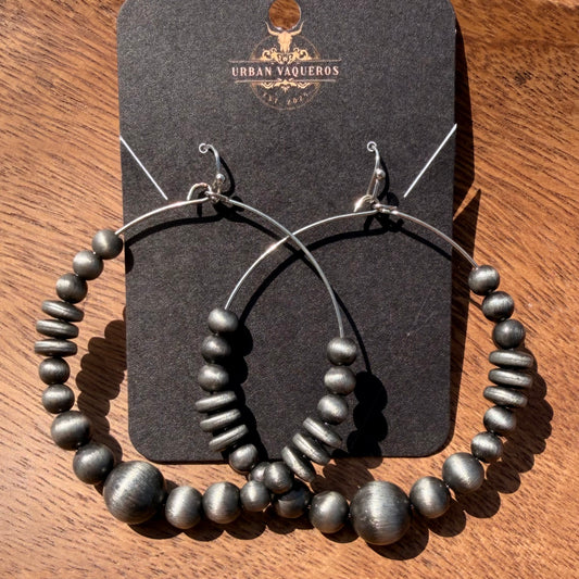 Navajo
Bead Hoop Earrings