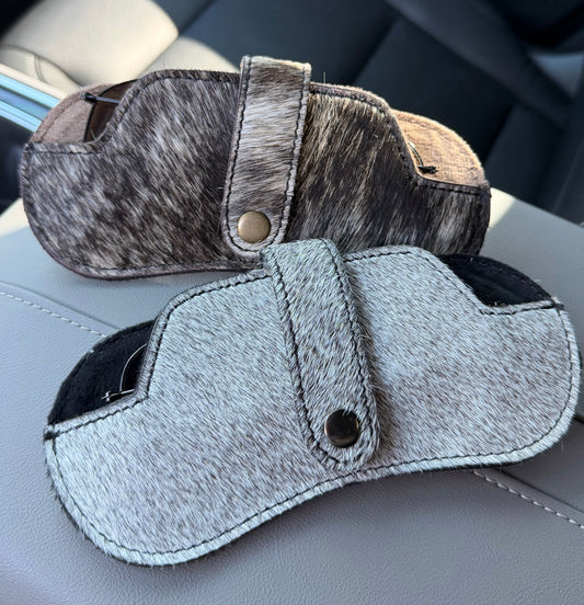 Hairon Cowhide Sunglass Case