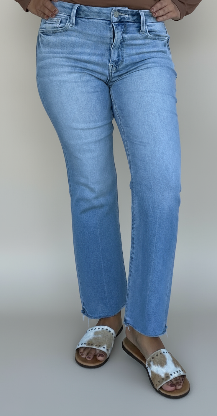 Women's High-Rise Cropped Flare Jeans
