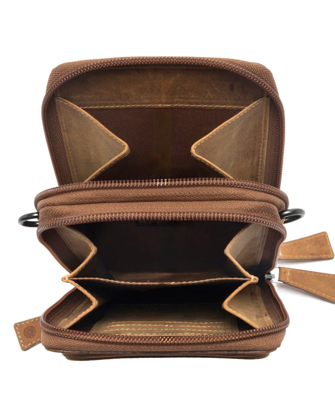 Rustler Ridge Embossed Leather Hairon Sling Bag