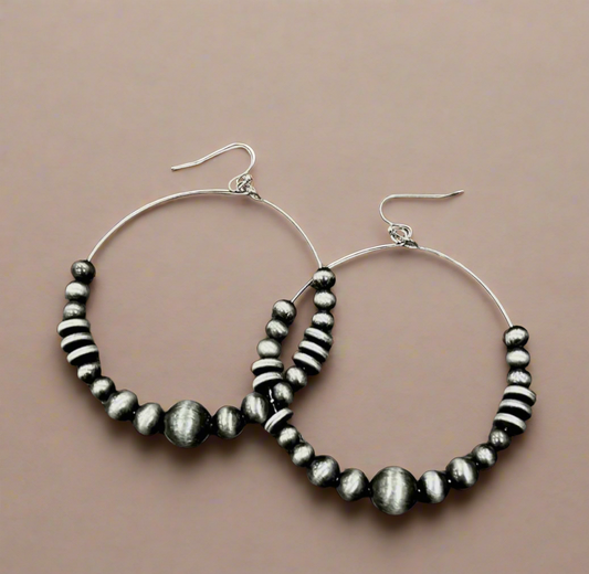 Navajo
Bead Hoop Earrings