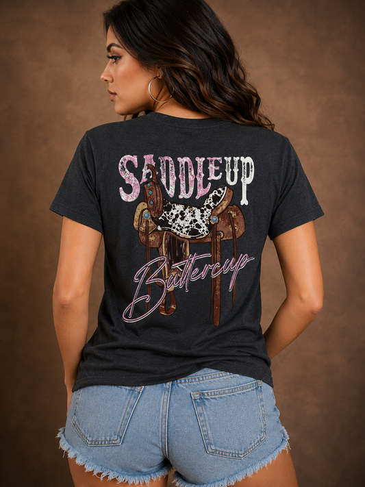 Saddle Up Western Tee