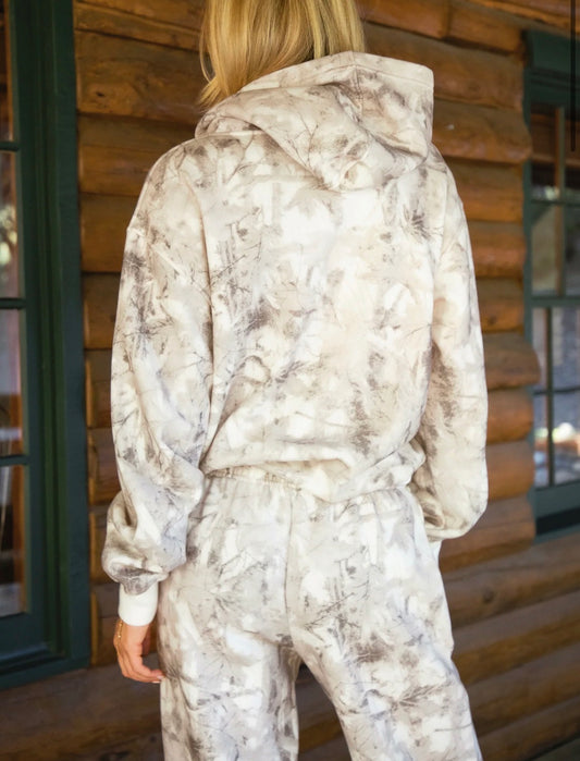 Avery Light Woodland Camo Fleece Classic Hoodie