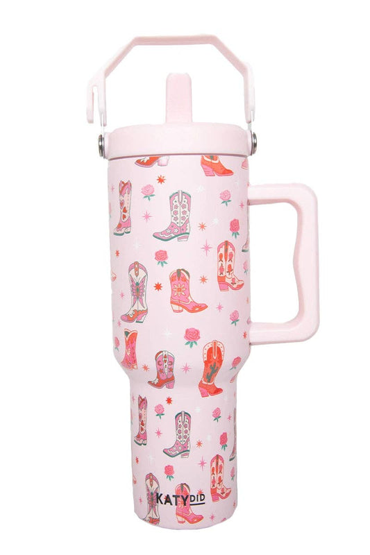Boots & Roses Stainless Steel Tumbler