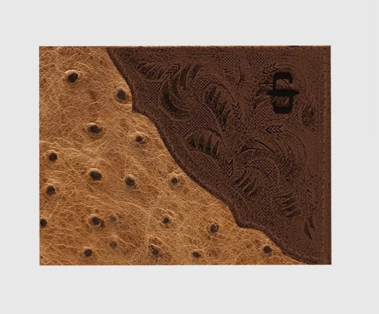 Stetson Ostrich Bifold Brown Wallet