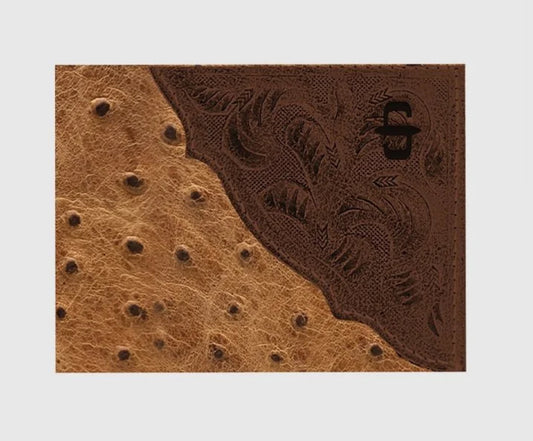 Stetson Ostrich Bifold Brown Wallet