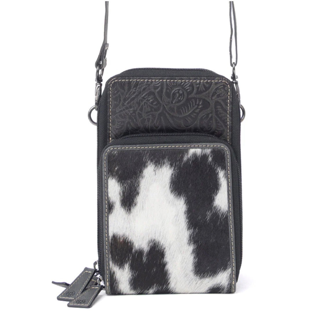 Rustler Ridge Embossed Leather Hairon Sling Bag