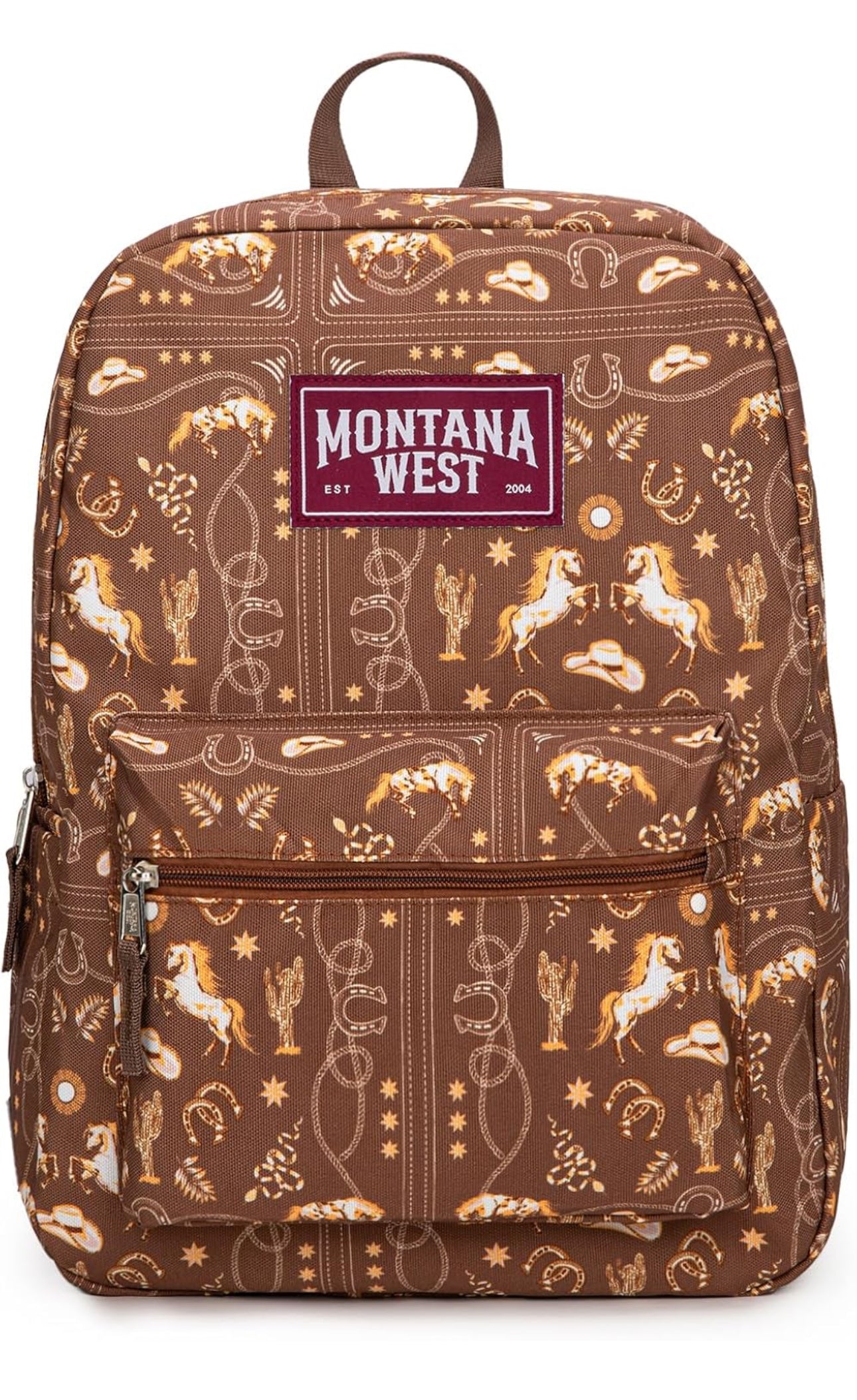 Montana West Horseshoe Print Backpack -2PCS Set