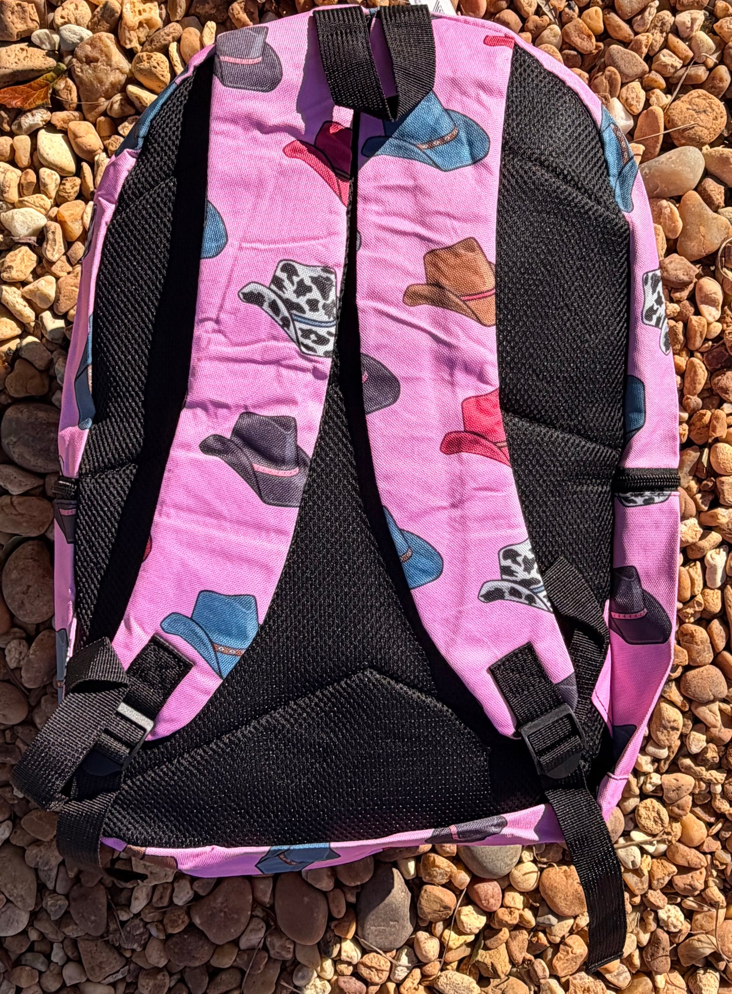 Pink Western Cowgirl Hats Backpack
