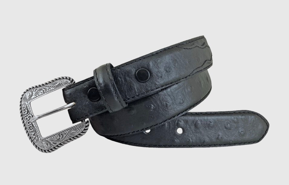 Boy’s Wrangler Ostrich Leather Belt