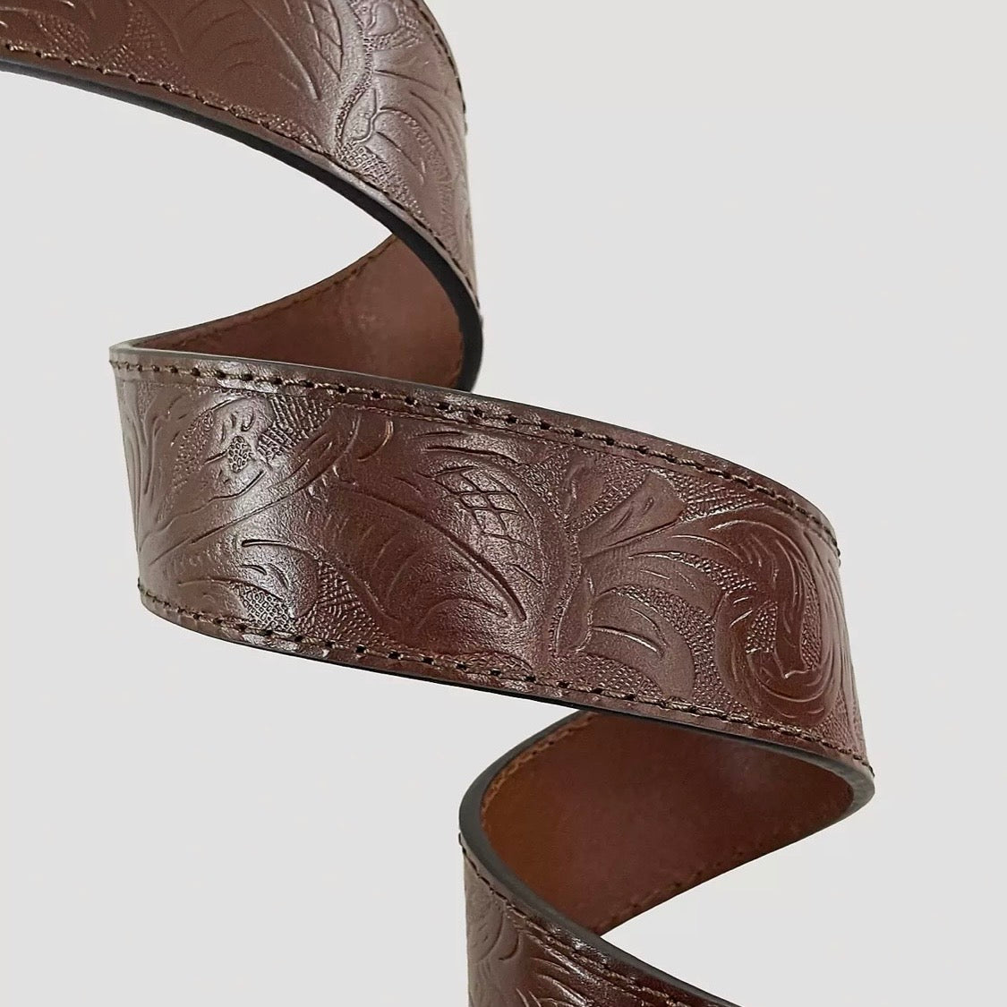 Women’s Wrangler Floral Embossed Leather Belt