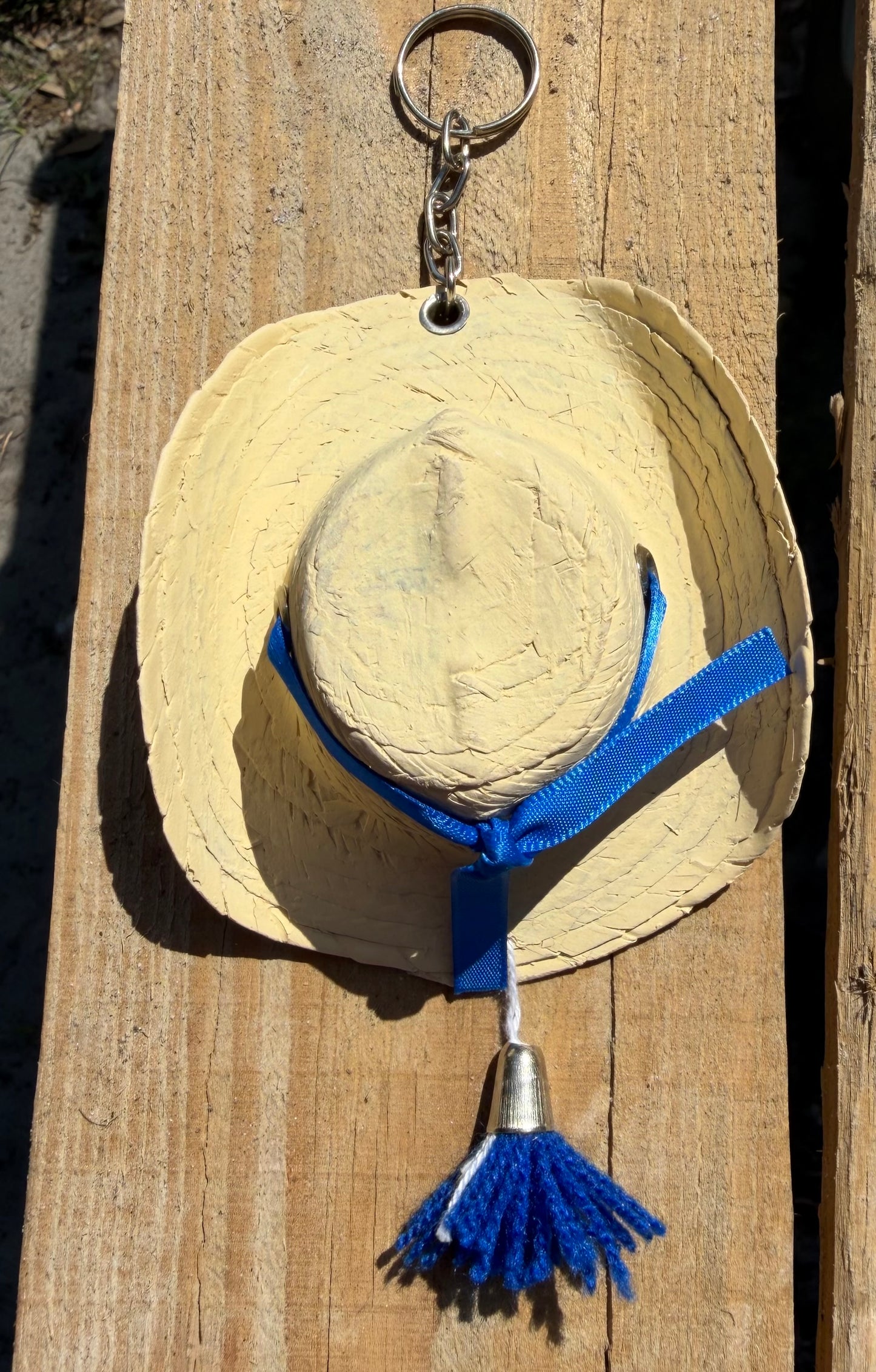 3.94” Sombrero Calentano Tierra Caliente Llavero-Mexican Hat Keychain