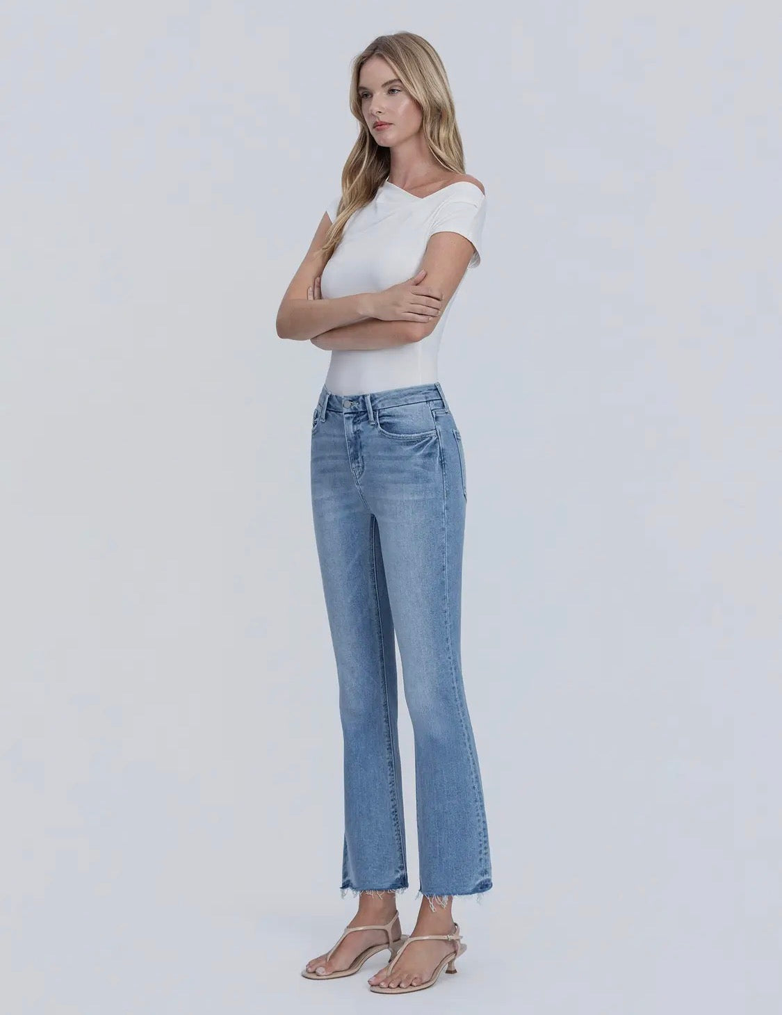 Women's Vervet High Rise Medium Wash Kick
Flare Jeans