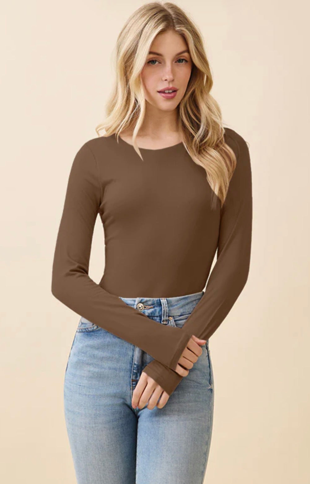 Double Lined Long Sleeve Top