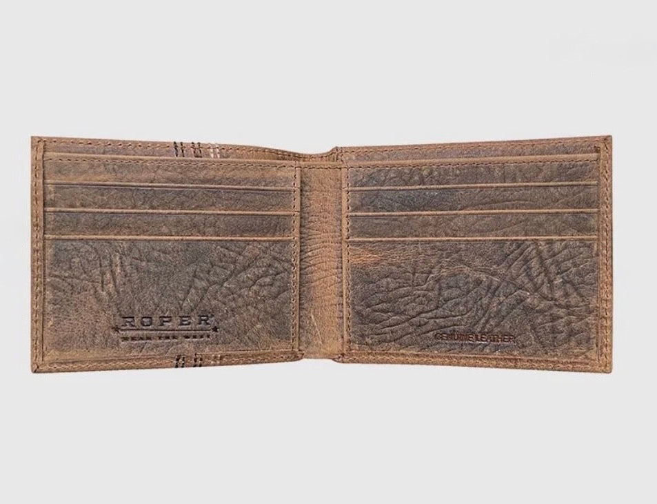 Roper Embroidered Logo Billfold Wallet