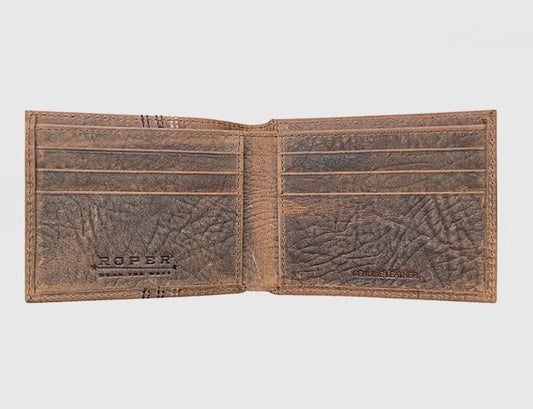 Roper Embroidered Logo Billfold Wallet