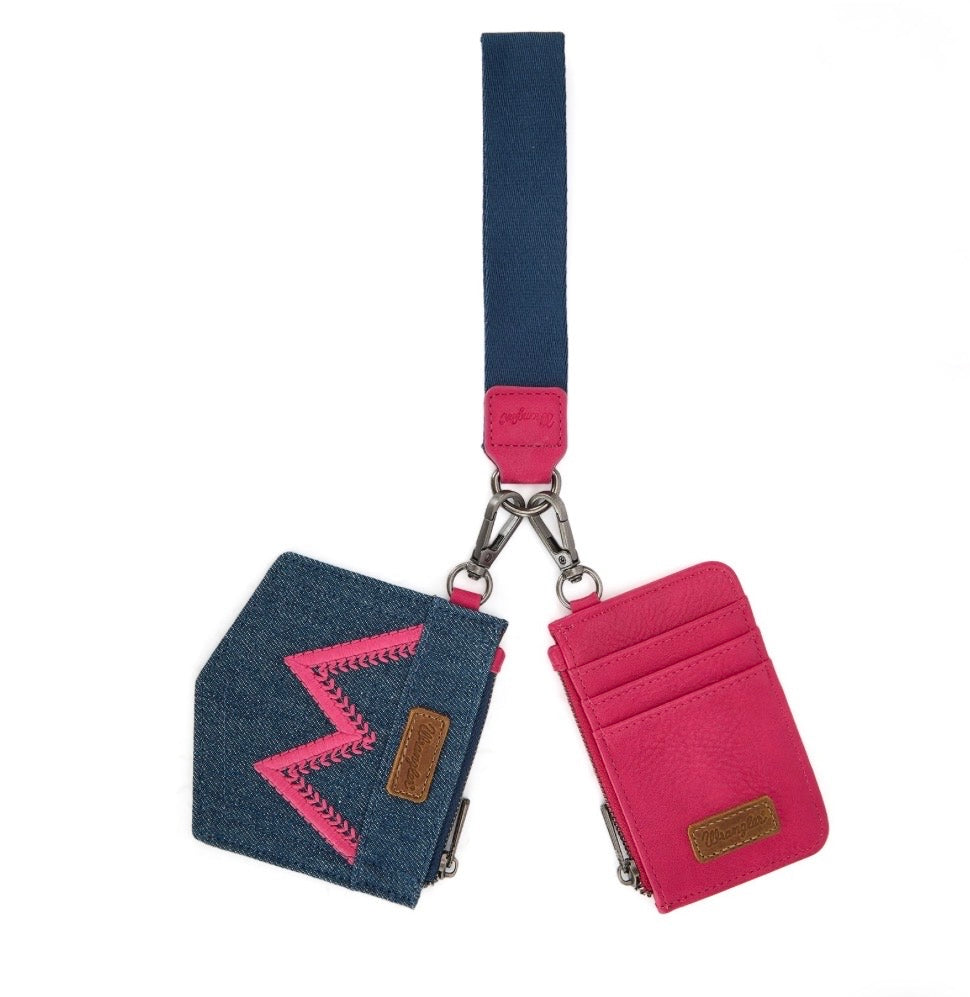 Wrangler
"W" Embroidered Dual Pouch Wristlet