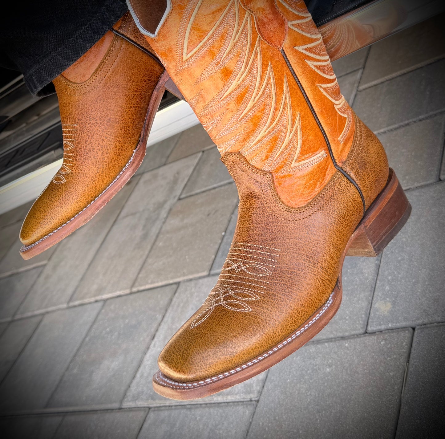 Men’s Espina in Gaucho Cera Miel Square Toe