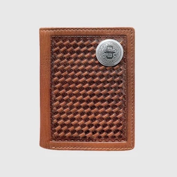 STETSON BASKETWEAVE EMBOSSED WALLET