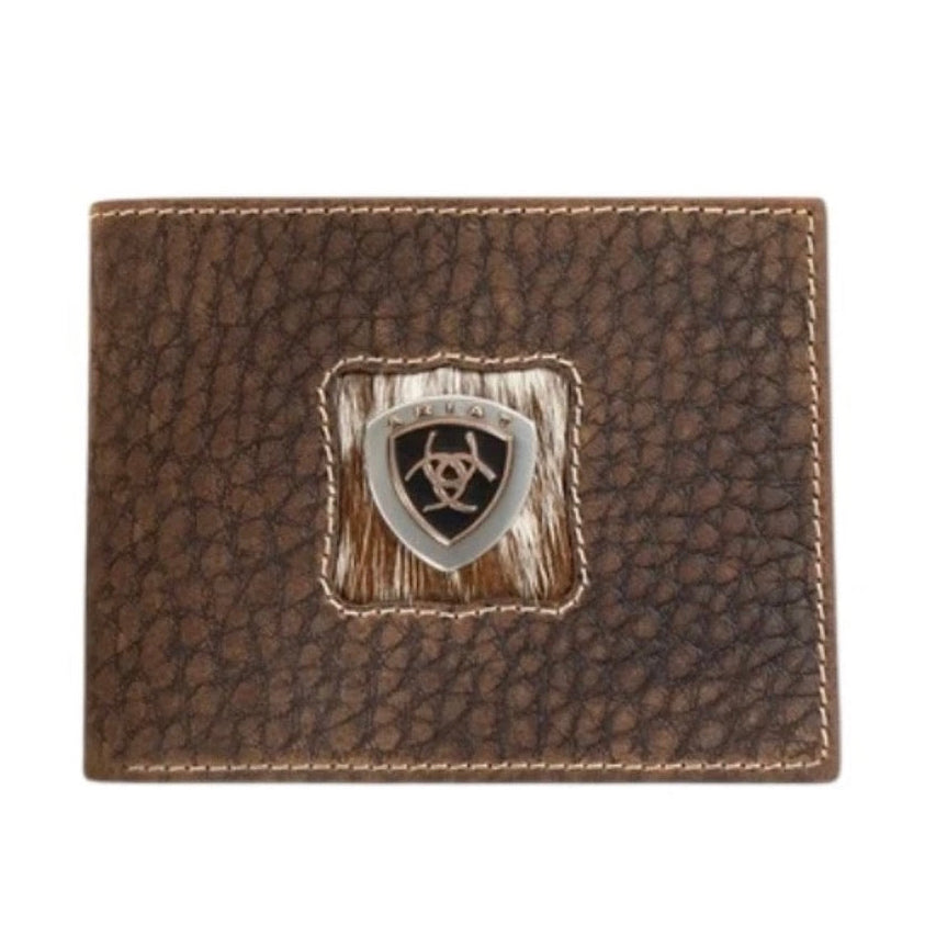 ARIAT BIFOLD CALF HAIR PATCH BROWN-WALLET