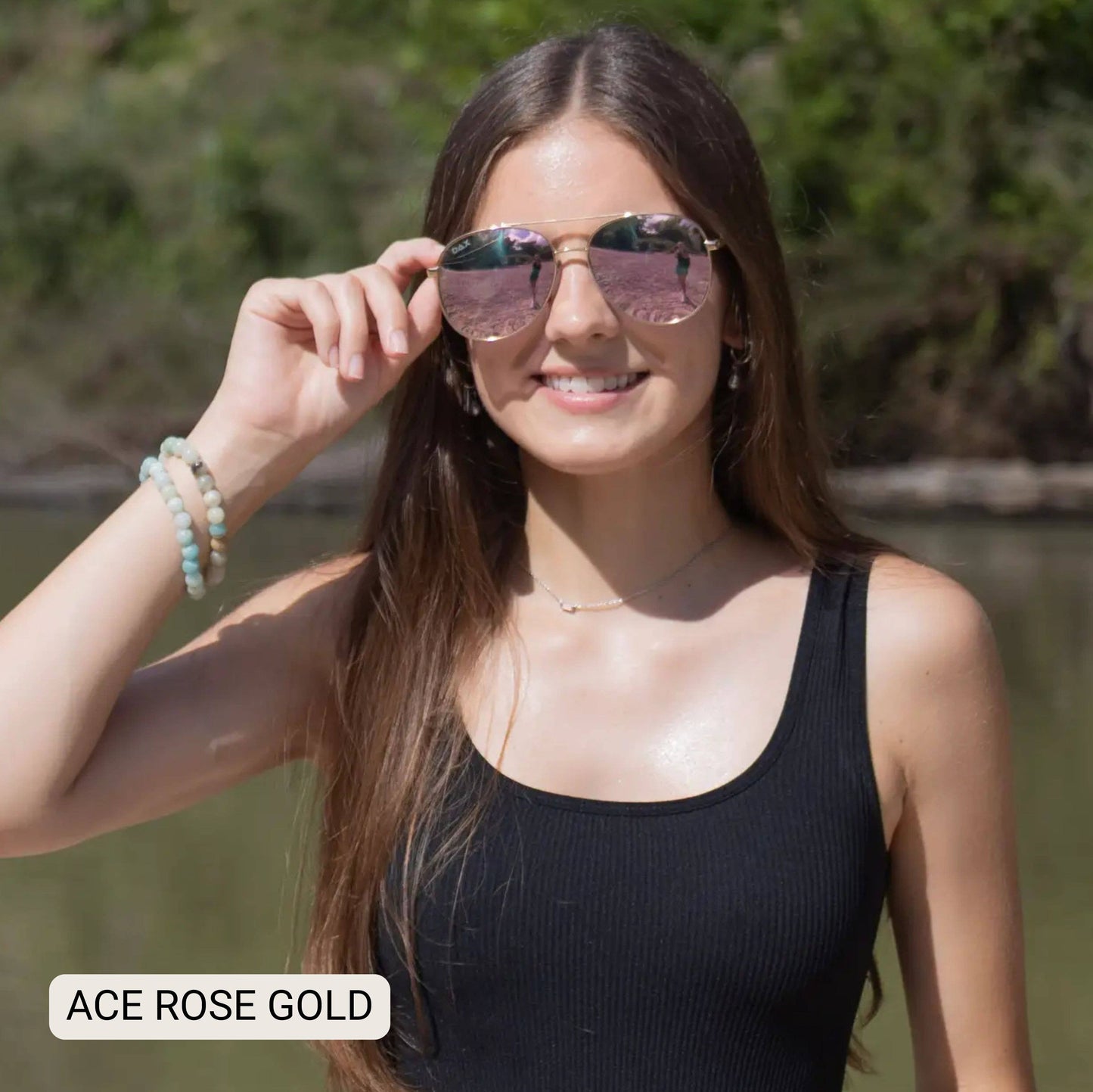 ACE-Unisex Aviator Polarized Sunglasses