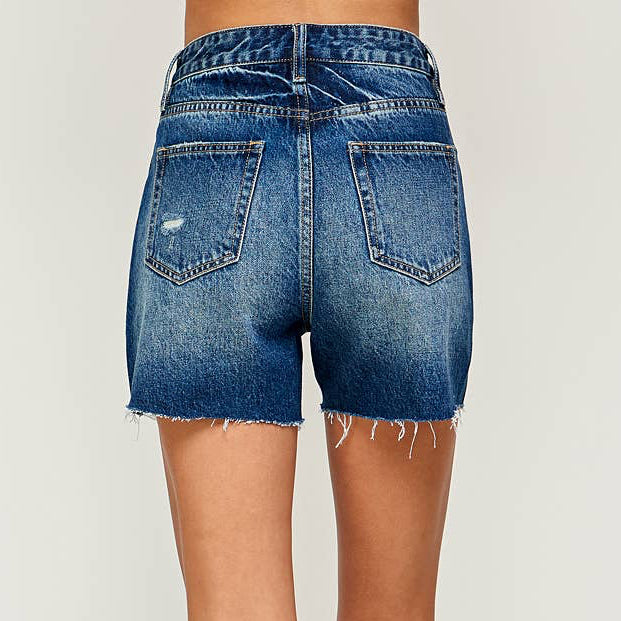 High Rise Denim Shorts