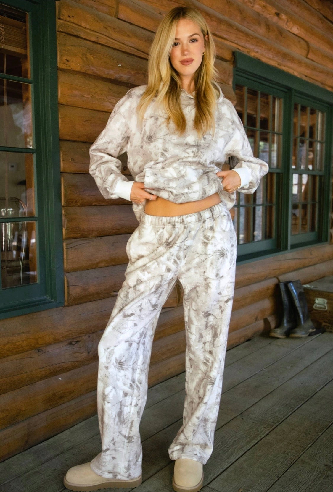 Avery Light Woodland Camo Hoodie & Sweatpants Set