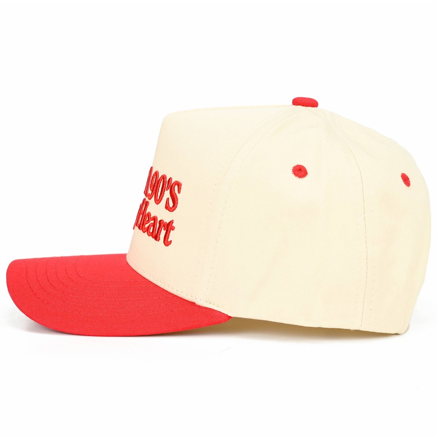 I'VE GOT A 90'S COUNTRY HEART Two Tone Trucker Hat-Red