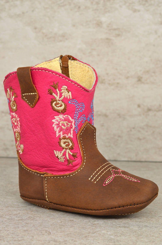 INFANT SOFT BABY BOOTIES-FUCHSIA