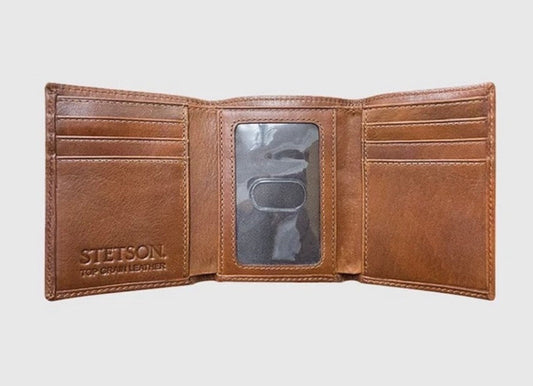 STETSON BASKETWEAVE EMBOSSED WALLET