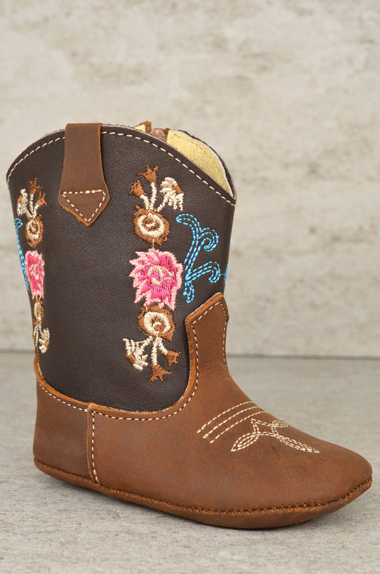 INFANT SOFT BABY BOOTS-TAN