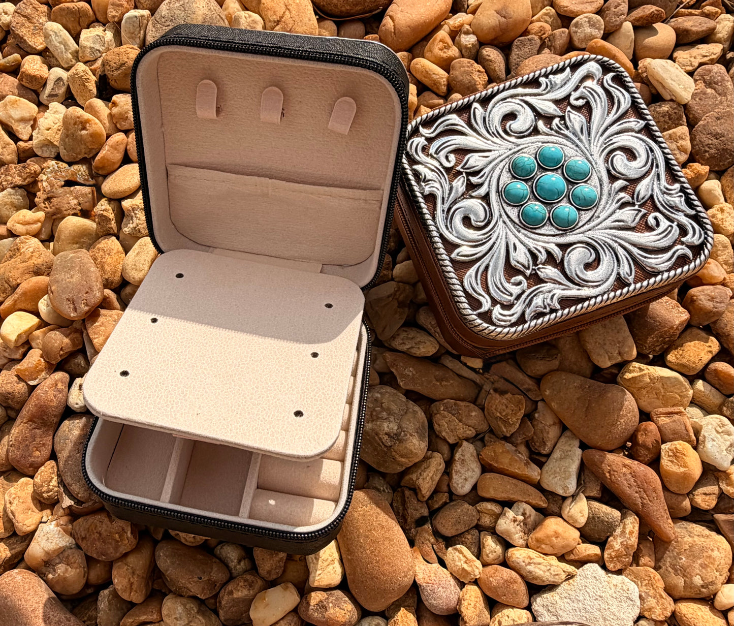 Western Turquoise Jewelry Box