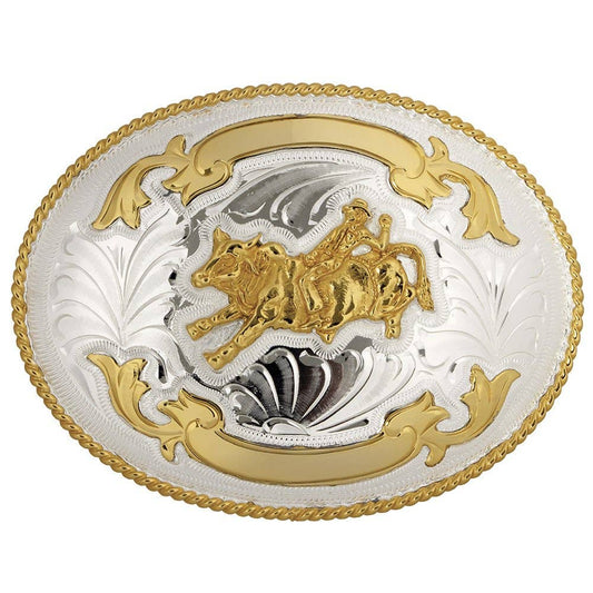 Bull Rider Trophy Belt Buckle