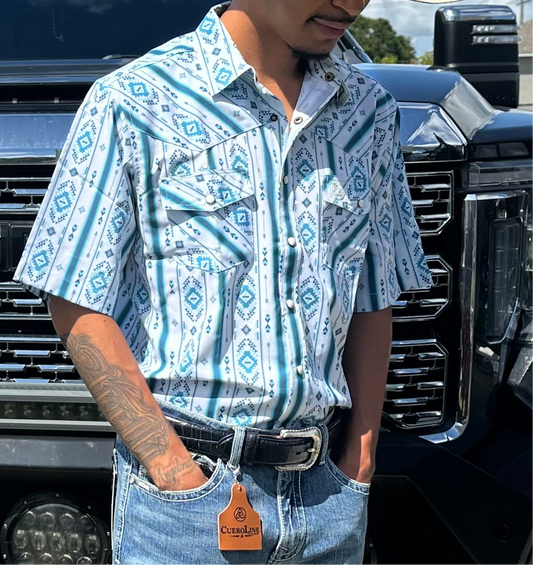 Men's Cowboy Cool Tech Short Sleeve Pearl Snap