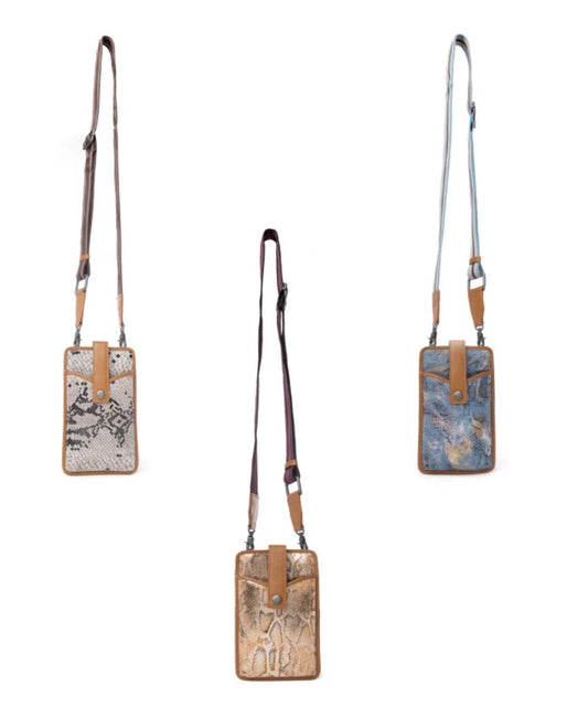 Cedar Snake Print Leather Collection