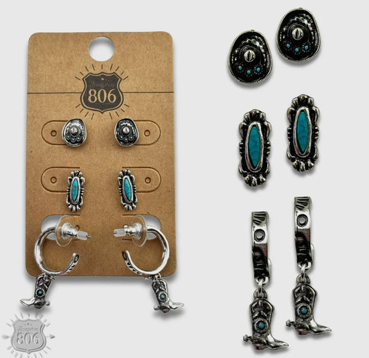 Western Earring Set